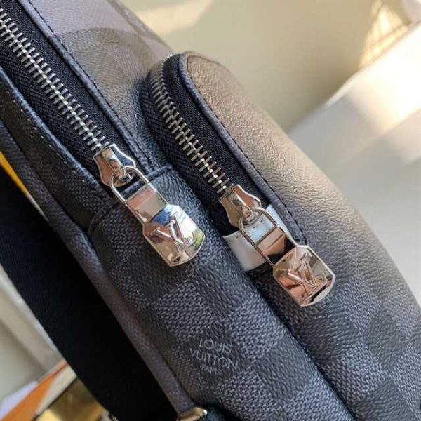 LOUIS VUITTON AVENUE SLING BAG WHITE DAMIER GRAPHITE GIANT N40403 - Image 6