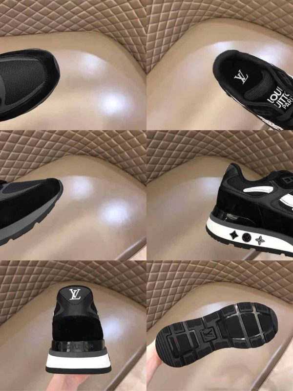 LOUIS VUITTON BLACK INITIALS ‘RUN AWAY’ SNEAKERS – LSVT272 - Image 10