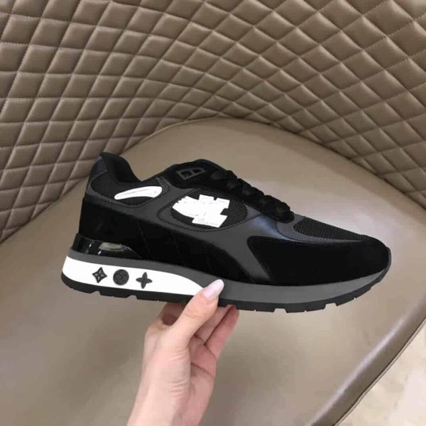 LOUIS VUITTON BLACK INITIALS ‘RUN AWAY’ SNEAKERS – LSVT272 - Image 2