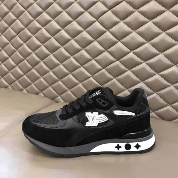 LOUIS VUITTON BLACK INITIALS ‘RUN AWAY’ SNEAKERS – LSVT272 - Image 6