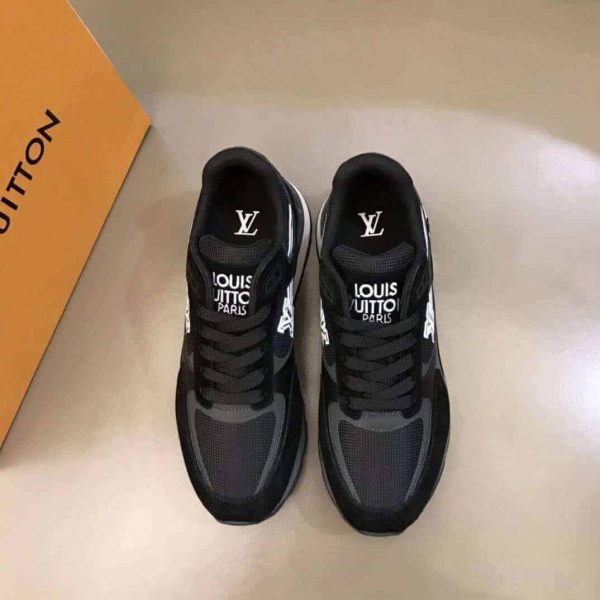 LOUIS VUITTON BLACK INITIALS ‘RUN AWAY’ SNEAKERS – LSVT272 - Image 7