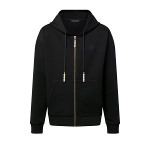 Louis Vuitton Embroidered Jersey Zip Through Hoodie – SLV055