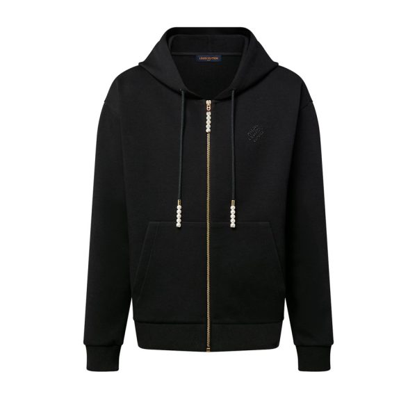 Louis Vuitton Embroidered Jersey Zip Through Hoodie – SLV055