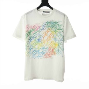 Louis Vuitton Front Printed Pastel Monogram T-Shirt – LSVT06