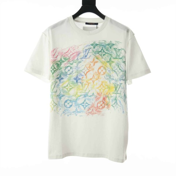 Louis Vuitton Front Printed Pastel Monogram T-Shirt – LSVT06