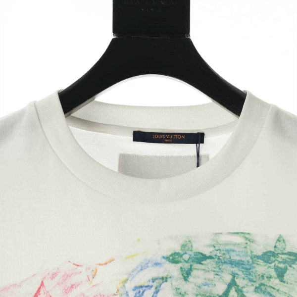 Louis Vuitton Front Printed Pastel Monogram T-Shirt – LSVT06 - Image 6