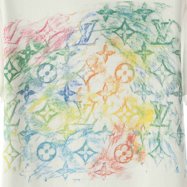 Louis Vuitton Front Printed Pastel Monogram T-Shirt – LSVT06 - Image 7
