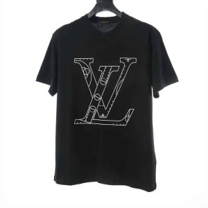 Louis Vuitton NBA Front And Black Print T-Shirt – LSVTS01