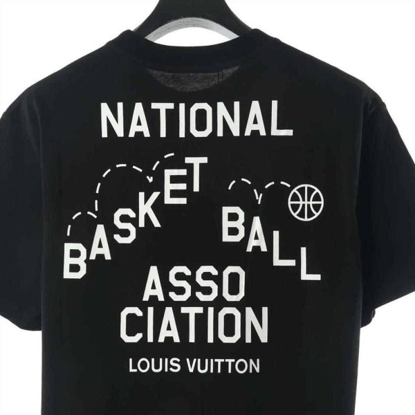 Louis Vuitton NBA Front And Black Print T-Shirt – LSVTS01 - Image 4