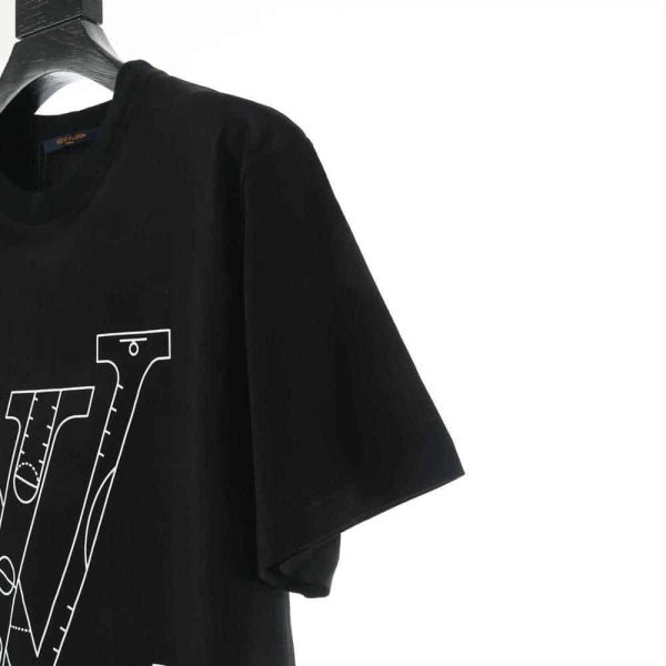 Louis Vuitton NBA Front And Black Print T-Shirt – LSVTS01 - Image 5