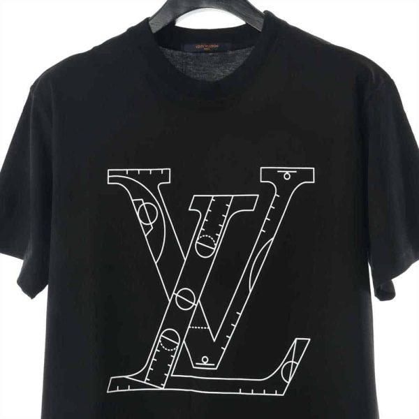 Louis Vuitton NBA Front And Black Print T-Shirt – LSVTS01 - Image 7