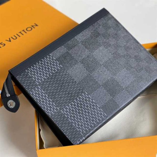 LOUIS VUITTON POCHETTE VOYAGE MM DAMIER GRAPHITE CANVAS N60444 - Image 2