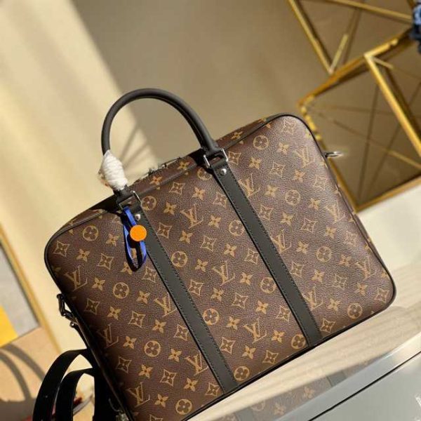 LOUIS VUITTON PORTE-DOCUMENTS VOYAGE MONOGRAM MACASSAR CANVAS M52005 - Image 2
