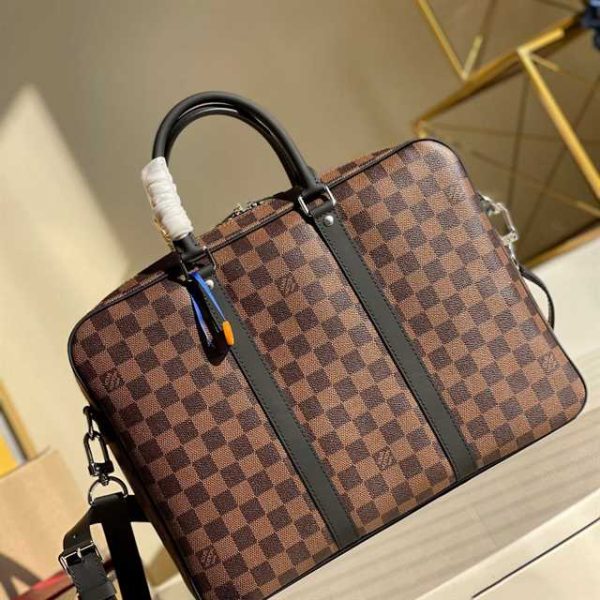 LOUIS VUITTON PORTE-DOCUMENTS VOYAGE PM MONOGRAM MACASSAR CANVAS N41466 - Image 2