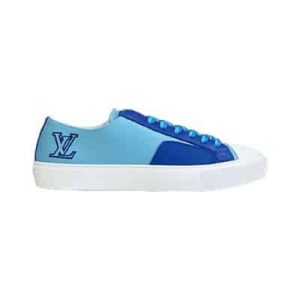 Louis Vuitton Tattoo Sneakers Blue Grained Calf Leather – LSVT113