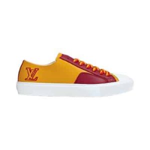 Louis Vuitton Tattoo Sneakers Yellow Grained Calf Leather – LSVT112