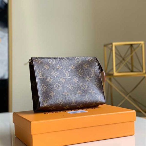 LOUIS VUITTON TOILETRY POUCH 19 MONOGRAM CANVAS IN BROWN M47544 - Image 6
