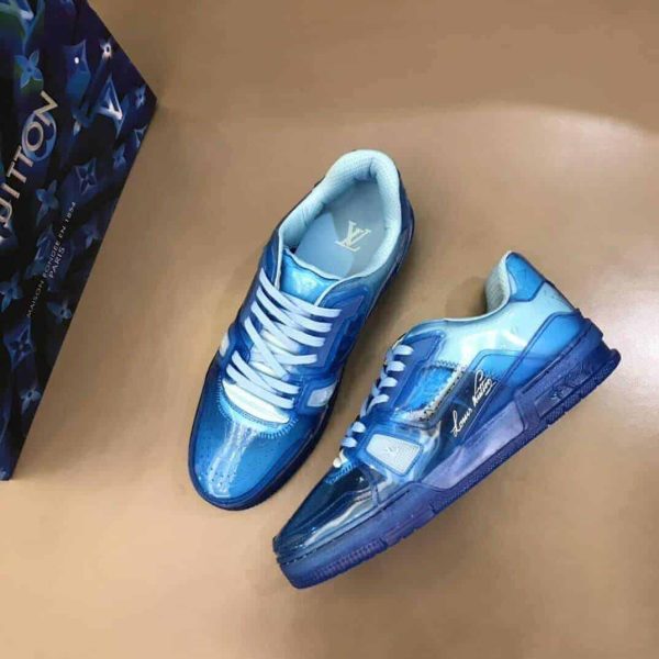 LOUIS VUITTON TRAINER SNEAKER IN BLUE – LSVT282 - Image 8