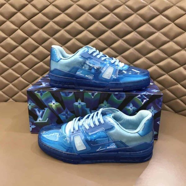 LOUIS VUITTON TRAINER SNEAKER IN BLUE – LSVT282 - Image 9
