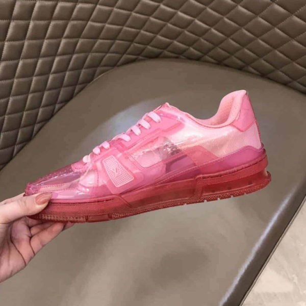 LOUIS VUITTON TRAINER SNEAKER IN ROSE – LSVT283 - Image 3