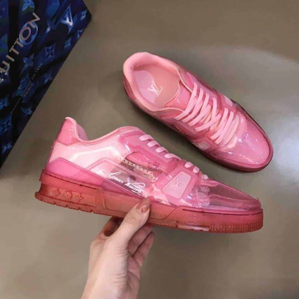 LOUIS VUITTON TRAINER SNEAKER IN ROSE – LSVT283 - Image 5