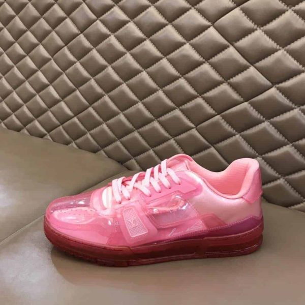 LOUIS VUITTON TRAINER SNEAKER IN ROSE – LSVT283 - Image 6