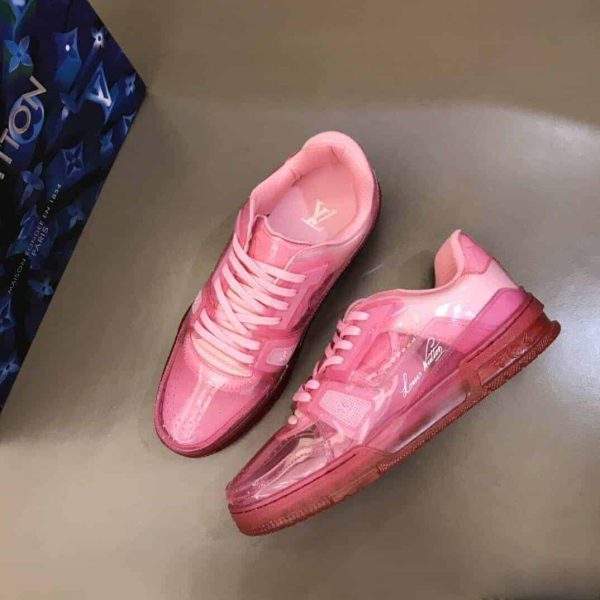 LOUIS VUITTON TRAINER SNEAKER IN ROSE – LSVT283 - Image 8