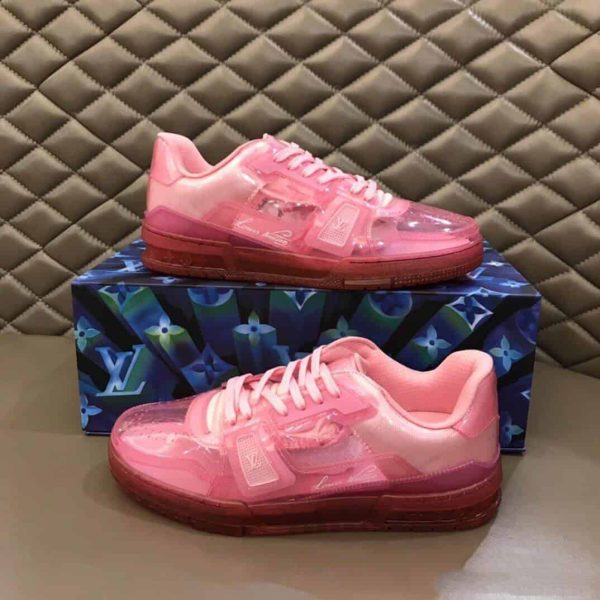 LOUIS VUITTON TRAINER SNEAKER IN ROSE – LSVT283 - Image 9