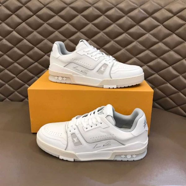LOUIS VUITTON TRAINER SNEAKERS IN WHITE – LSVT094 - Image 7
