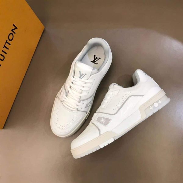 LOUIS VUITTON TRAINER SNEAKERS IN WHITE – LSVT094 - Image 8