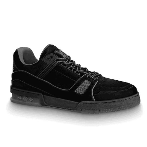 LOUIS VUITTON LV 408 TRAINERS IN SUEDE & GRAY FLANNEL – LSVT222