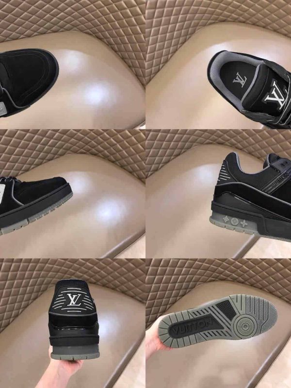 LOUIS VUITTON LV 408 TRAINERS IN SUEDE & GRAY FLANNEL – LSVT222 - Image 10