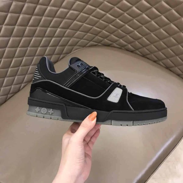 LOUIS VUITTON LV 408 TRAINERS IN SUEDE & GRAY FLANNEL – LSVT222 - Image 2