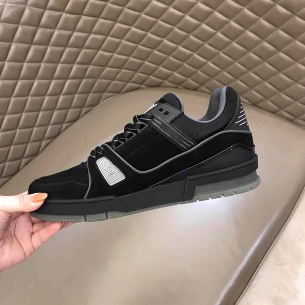 LOUIS VUITTON LV 408 TRAINERS IN SUEDE & GRAY FLANNEL – LSVT222 - Image 3