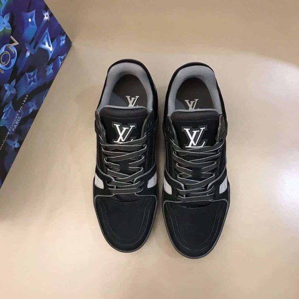 LOUIS VUITTON LV 408 TRAINERS IN SUEDE & GRAY FLANNEL – LSVT222 - Image 9