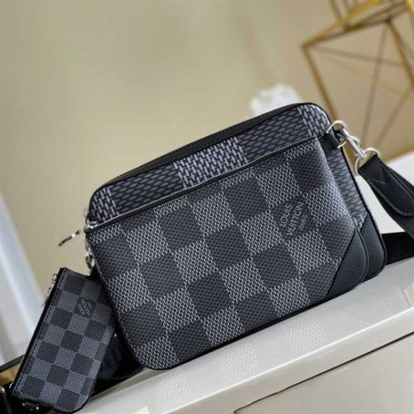 LOUIS VUITTON TRIO MESSENGER DAMIER GRAPHITE CANVAS N50017 - Image 2