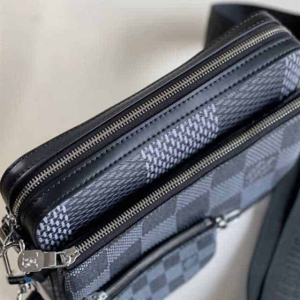 LOUIS VUITTON TRIO MESSENGER DAMIER GRAPHITE CANVAS N50017 - Image 7
