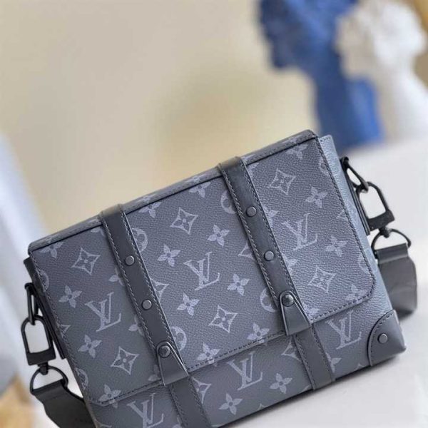 M45727 LOUIS VUITTON TRUNK MESSENGER MONOGRAM ECLIPSE COATED CANVAS - Image 2