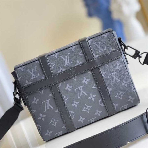 M45727 LOUIS VUITTON TRUNK MESSENGER MONOGRAM ECLIPSE COATED CANVAS - Image 3