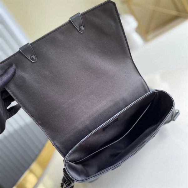 M45727 LOUIS VUITTON TRUNK MESSENGER MONOGRAM ECLIPSE COATED CANVAS - Image 5