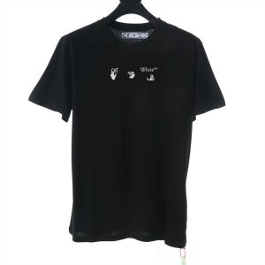 OW Blue Marker Slim Cotton Jersey T-shirt Black/blue – OW10