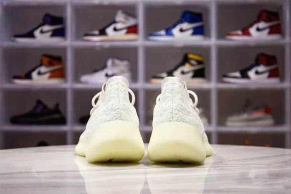 WHITE ADIDAS YEEZY BOOST 380 CALCITE GLOW SNEAKERS – AD27 - Image 4